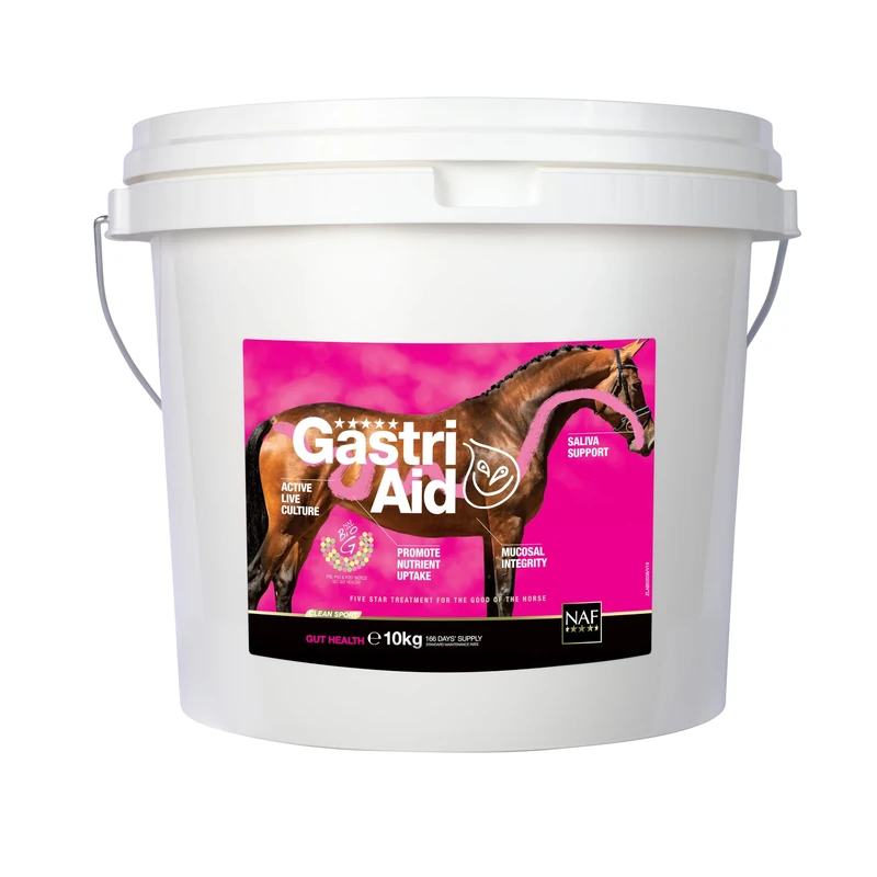 NAF Five Star GastriAid 10kg – Advanced Daily Gut Supplement for Horses – Supports Stomach Lining, Acid Balance & Digestive Health – With Prebiotics, Probiotics & Antacids