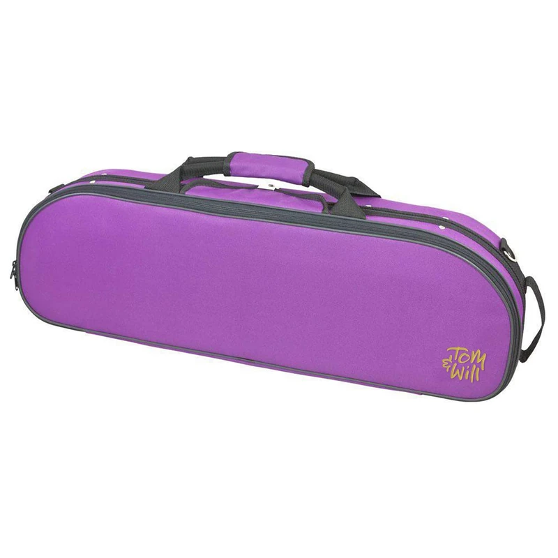 tomandwill 44VL44-610 Oval 4/4 Size Violin Case - Purple