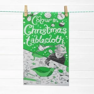 Christmas Colour-In Paper Tablecloth 1m x 89cm - Image 1