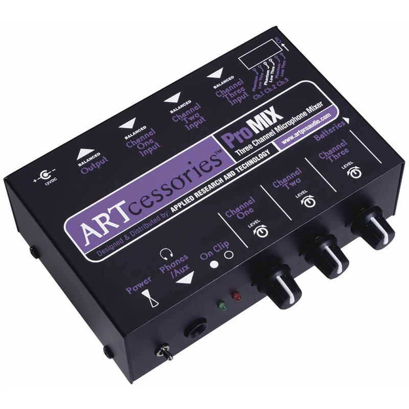 Art Pro Audio ProMIX - Three Channel Microphone Mono Mixer