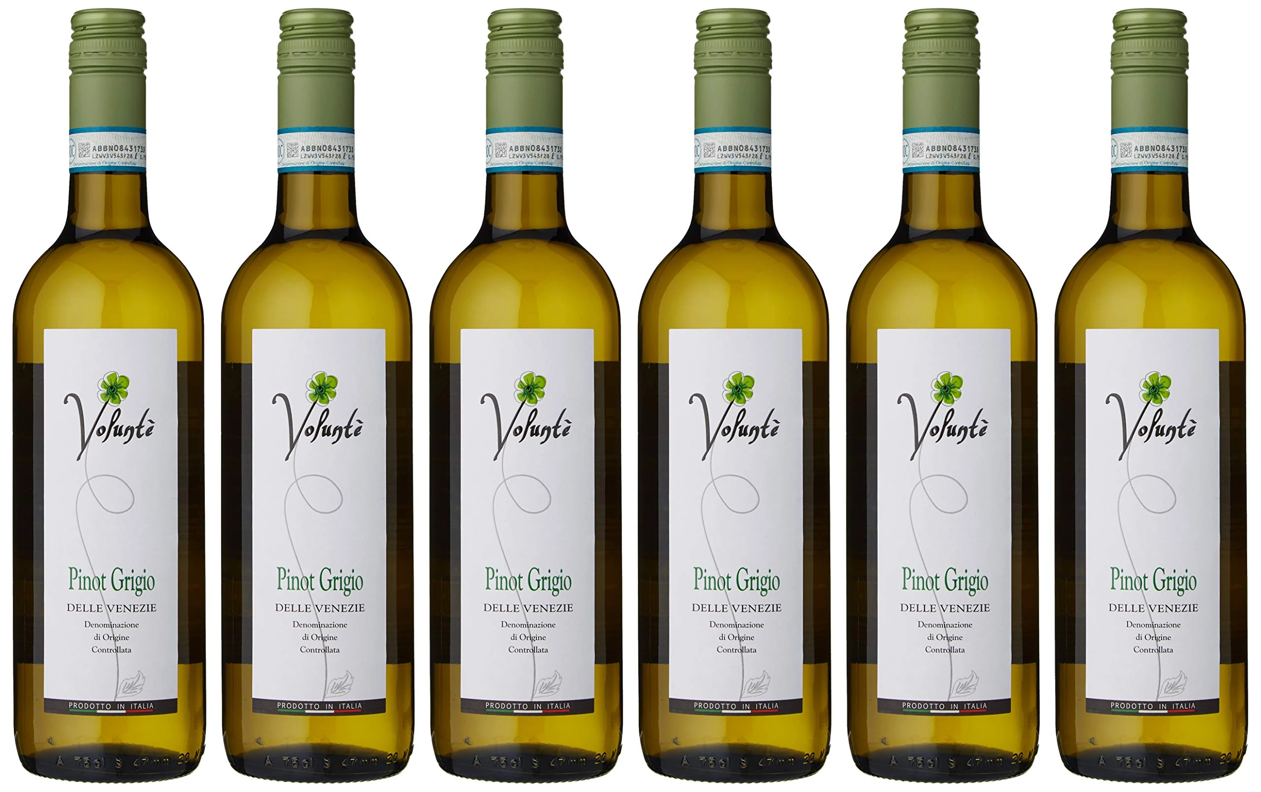 Volunte Pinot Grigio 2019 White Wine, 6 x 75cl
