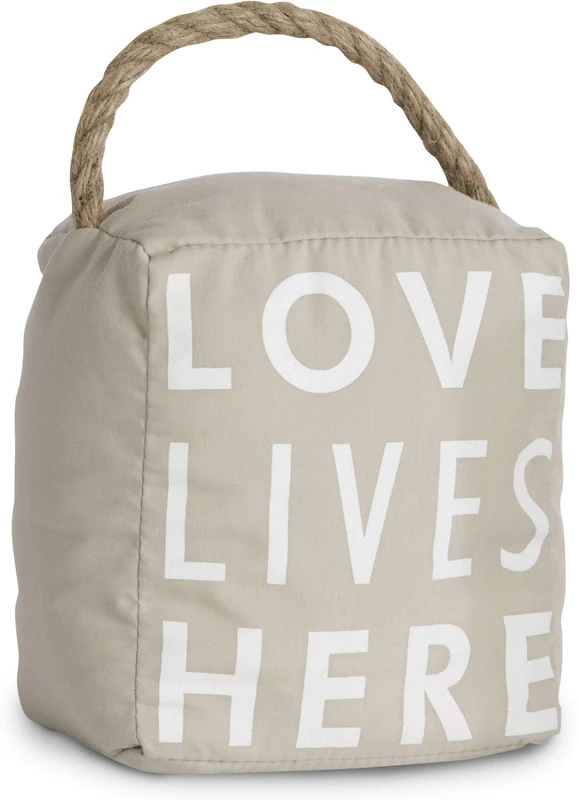 Pavilion Gift Company 72153 Love Lives Here Door Stopper, 5 by 6-Inch