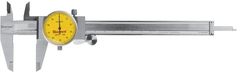 Starrett 1202-150 Vernier Calliper Watch 5.9 inch (150 mm) to +/- 0.02 mm