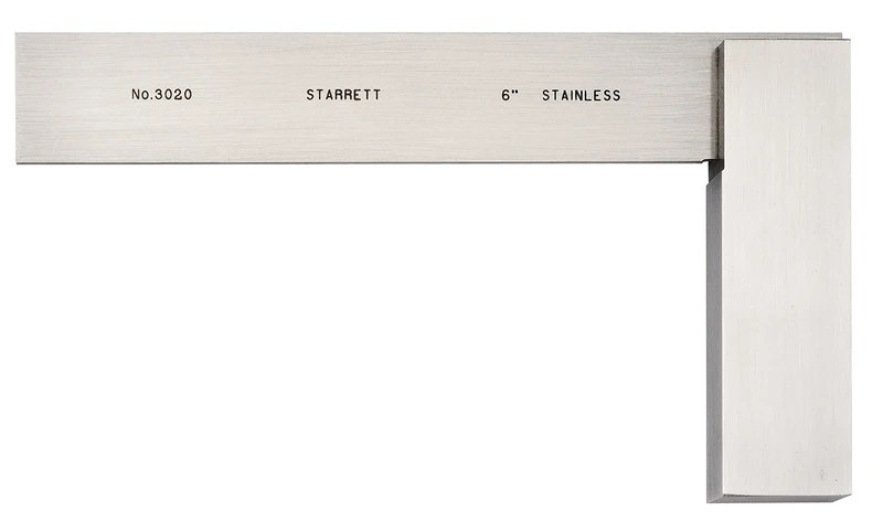 Starrett 3020-12 0,005 mm Hat Set Square Stainless Steel 300 x 180 mm