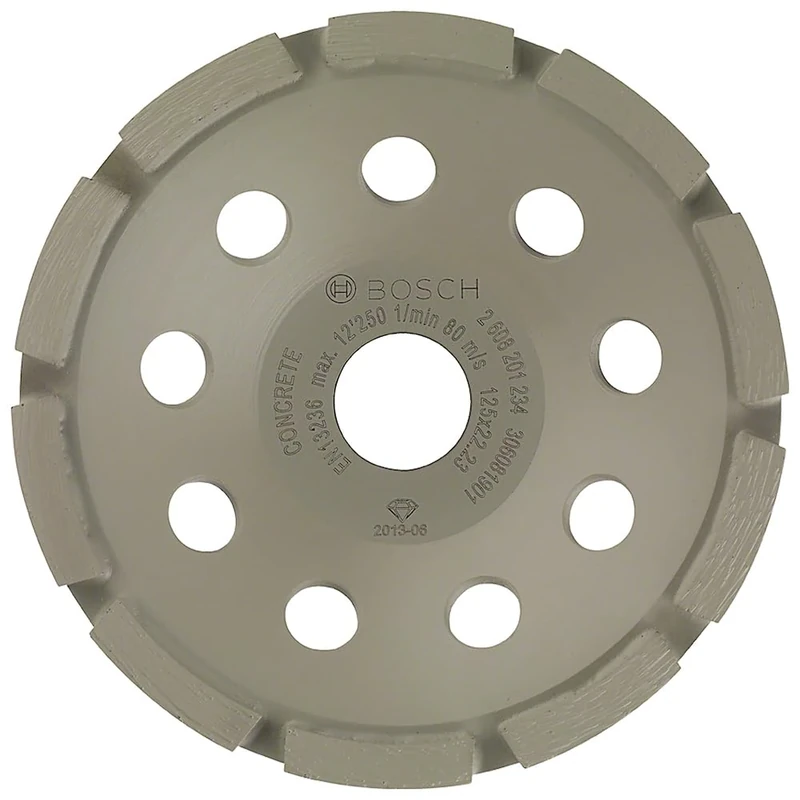 Bosch 2608201234 Whetstone Plate Standard Diamond Cutting Disc for Concrete 125 x 22,23 X 5 mm