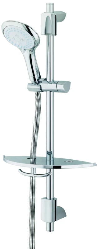 Bristan EVF KIT03 C EVO Shower Kit with Multi-Function Rub Clean Handset and Shelf - Chrome Plated