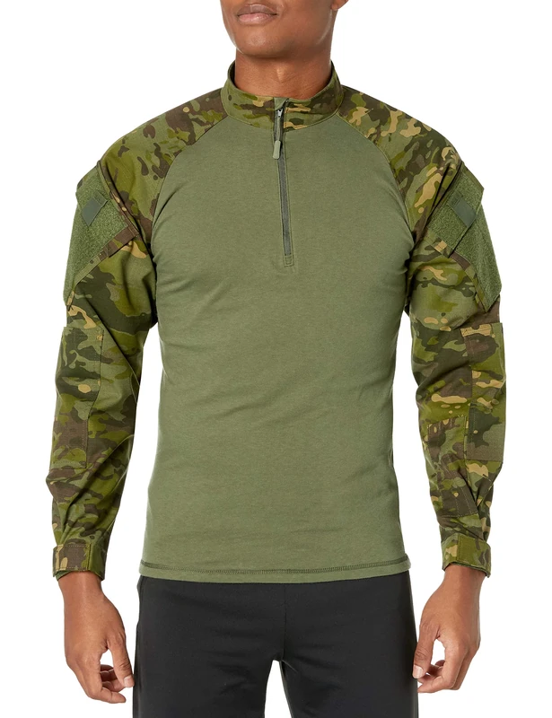 Tru-Spec Men's T.R.U. 1/4 Zip Combat Shirt, Multicam Tropic, 3X-Large Regular