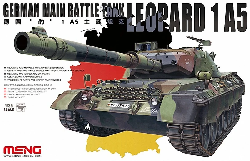 Meng "Model 1:35 German Main Battle Tank Leopard 1 A5 Kit (Multi-Colour)