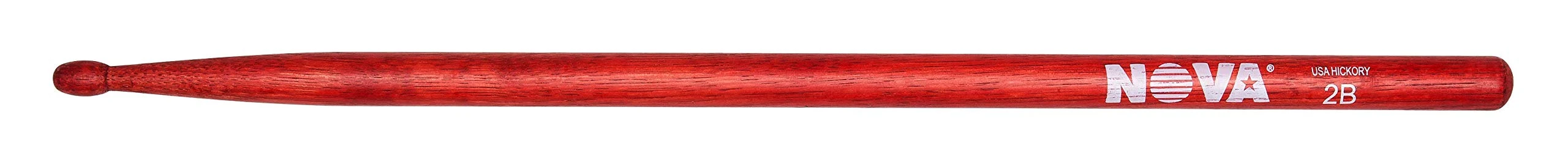 Vic FIrth - NOVA Drumsticks - 2B - Wood Tip - Red
