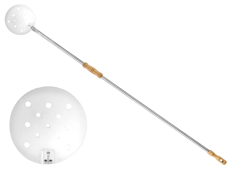 LILLY Shovel for Cooking Perforated Diameter 22 cm. Stainless Steel, H: 170 cm.