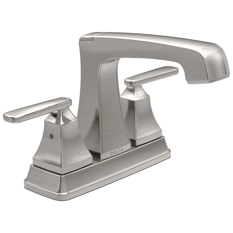 Delta Faucet 2564-SSMPU-DST Ashlyn Two Handle Centerset Bathroom Faucet, Stainless