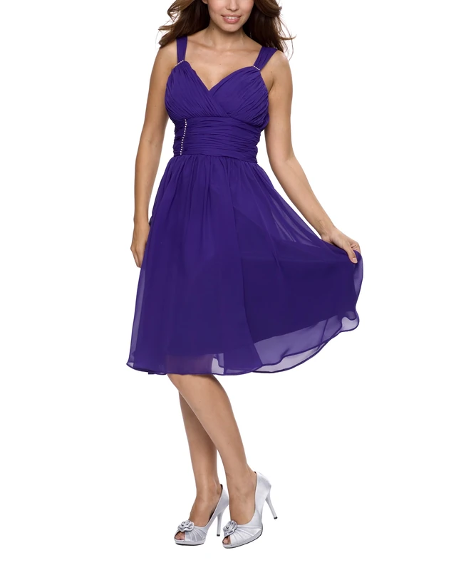 Astrapahl womens co8007ap Knee-Length Plain Cocktail Sleeveless Dress, Purple (Lavendel), 8 (Manufacturer Size: 32)