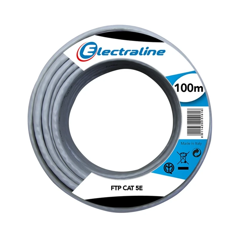 Electraline 1011844 Ethernet FTP Network Cable cat5E, 100 m