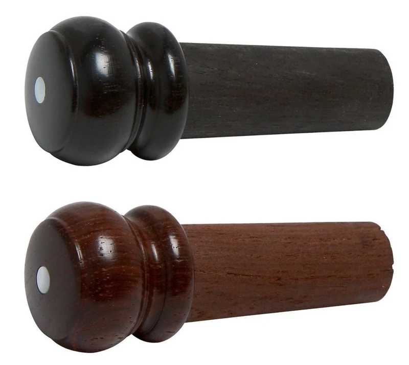 Ulsa Bass End Knob for Double Bass Ebony with Mother of Pearl Eye
