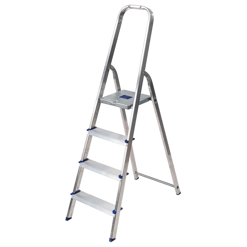 TB Davies Light Duty 4 Tread Platform Step Ladders - Ideal Aluminium Steps for Occasional Jobs Around your Home or Office. Made in Italy to EN131 Standards.