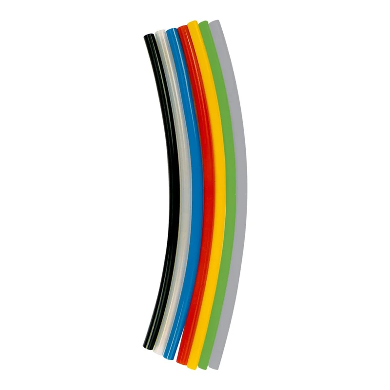 Polyurethane connection (PUR), temperature -20 °C to 60 °C, hose diameter 6x4 mm, PN at 23 °C max. 11 bar, yellow, 25 m roll.