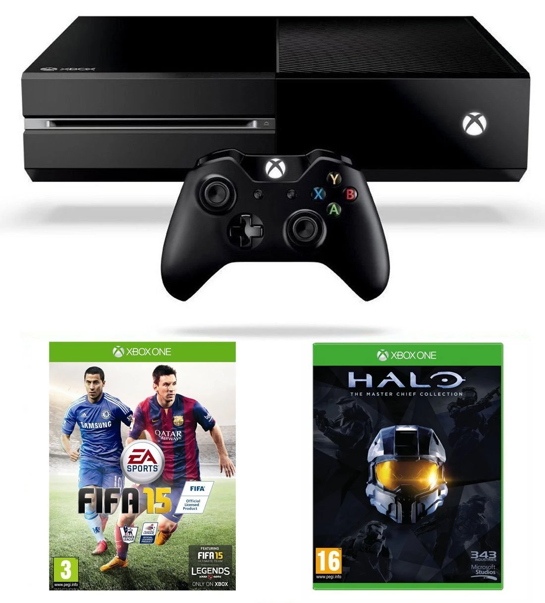 Xbox One Console, FIFA 15 and Halo: The Master Chief Collection