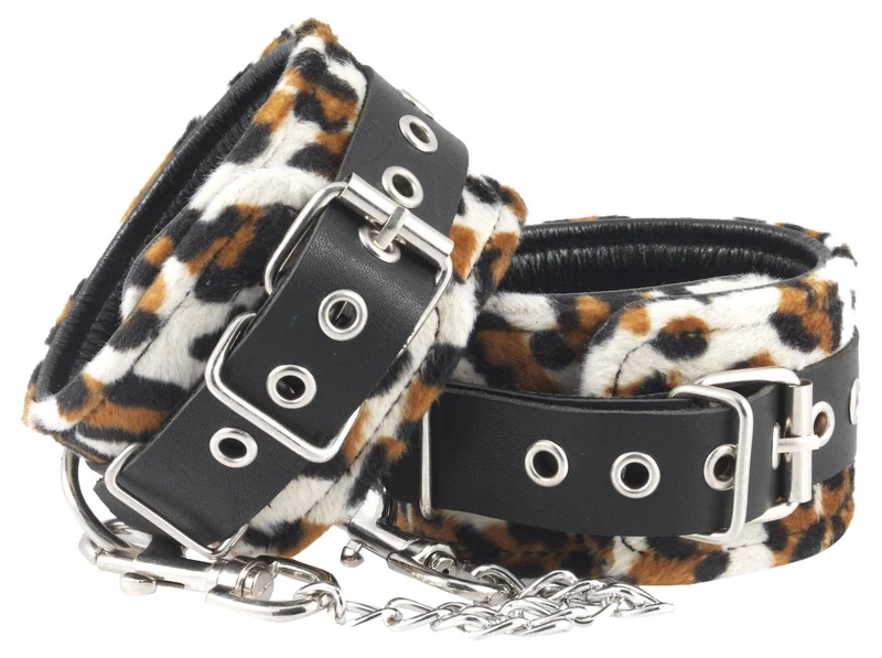 Rimba Anklecuffs with carabine hooks - Leopard, 0.2 kg