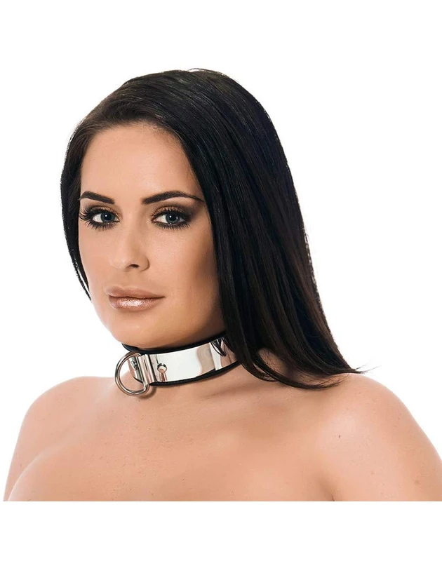 Rimba Leather Collar with Metal and Padlock, 0.2 kg