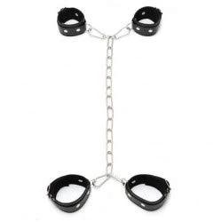 Rimba Arm to ankle cuffs combination with chain, 0.2 kg