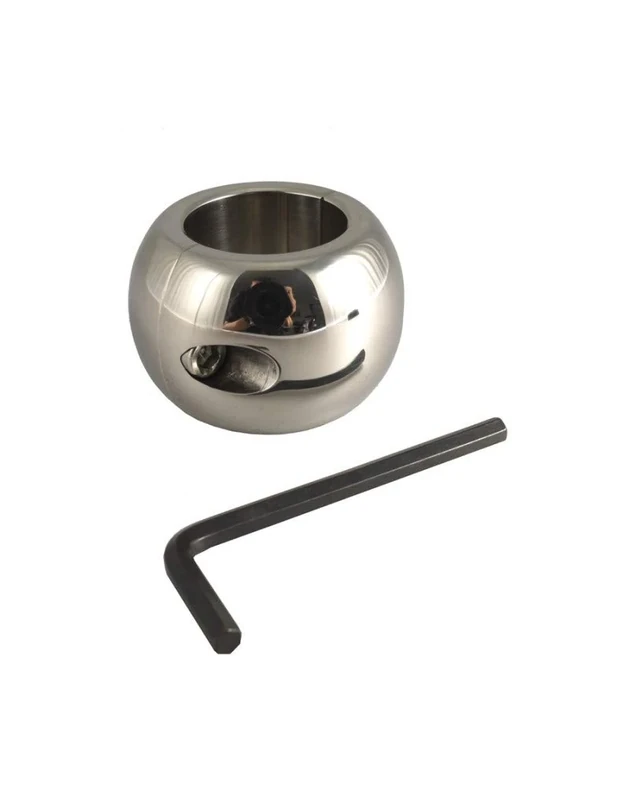 Rimba Stainless Steel Ballstretcher in Donut Shape 4 cm, Wide, 450 g