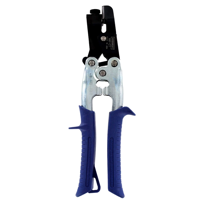 MDWEST Combo Snap Lock and Slot Hole Punch Tool with KUSH'N-Power Comfort Grip Handle - MWT-CT