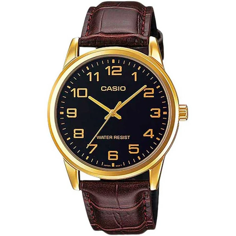 Casio, Black/Brown, Strap