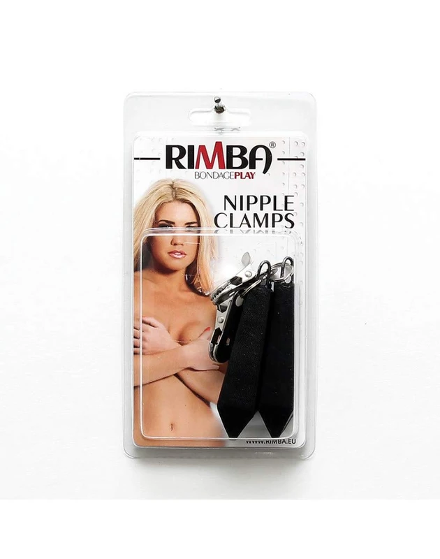 Rimba Breast Clamps with Weights (2 x 100 gr.) Black One Size - Image 1