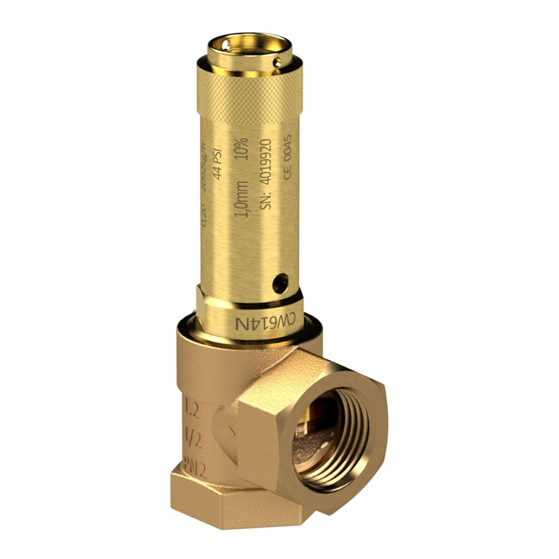 RIEGLER – Safety Valve ECK, G 1/2, Adjust The 12 Bar Pressure Ri 221.03 – 12.0