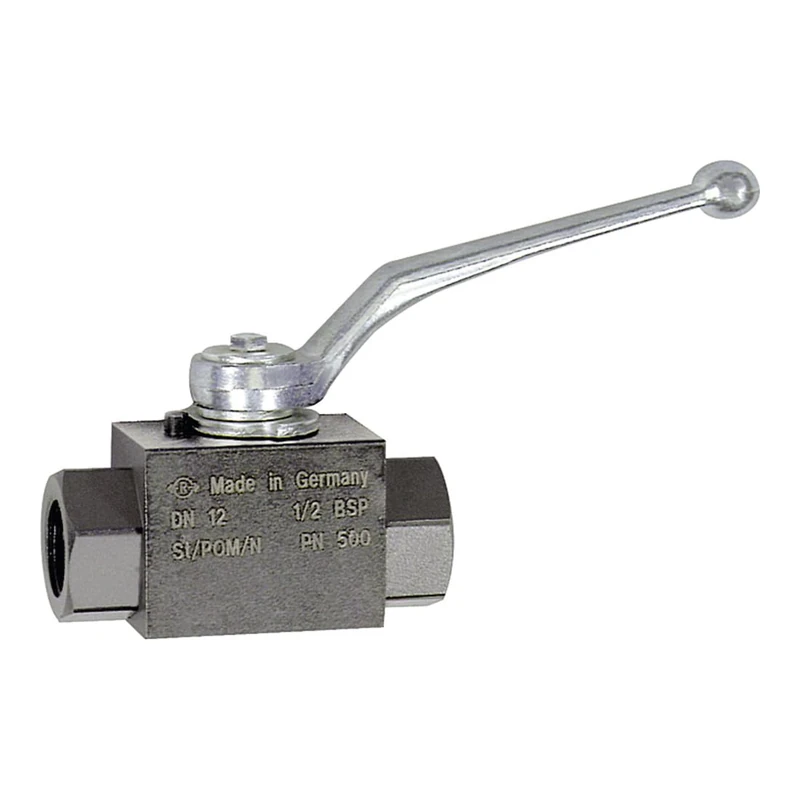 Ball valve, high-pressure design, G-female thread, steel, operating temperature -10 °C to 100 °C, G 3/4, DN 20, PN max. 420 bar