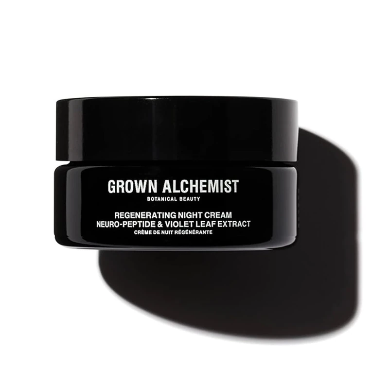 Grown Alchemist Night Cream, Regenerating Overnight Anti Wrinkle, Anti Aging Face Cream - Vegan Peptides, Collagen Cream, Vitamin Rich for Tightening and Firming, Hydrating Hyaluronic Acid 40 ml
