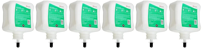 Deb D5849 Cutan Moisturising Cream, 1L, White, Pack of 6