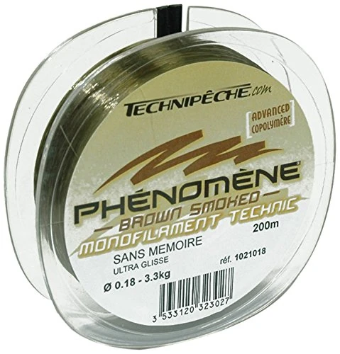 Technipeche Phenomene Nylon Monofilament Fishing Line Brown Smoked Brown Size:0,35/1000 m