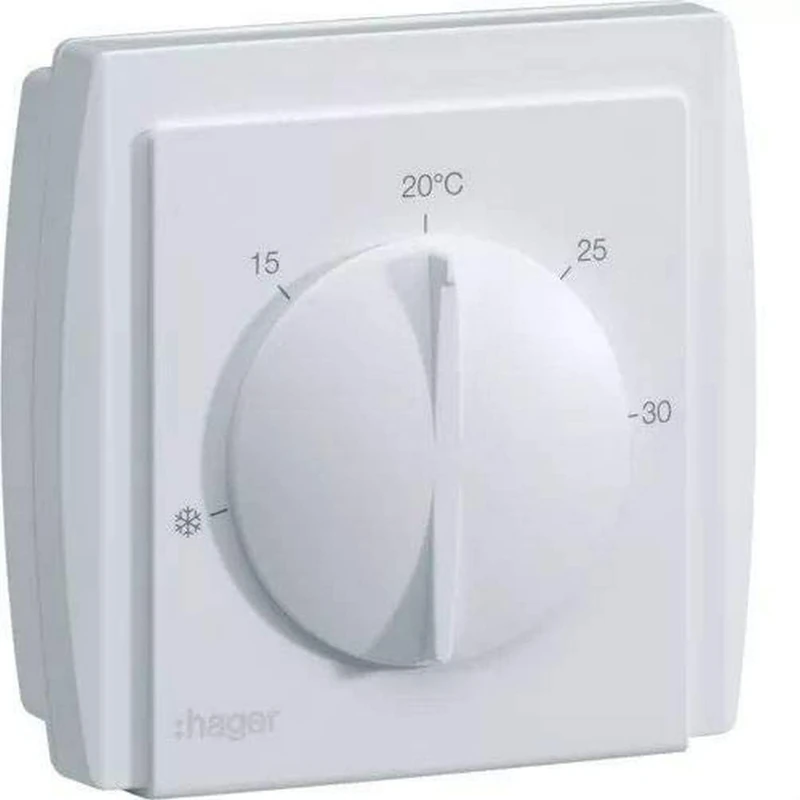 Hager Sistemas 54185 Membrane Thermostat, 1 Switched
