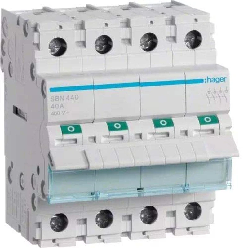 Hager SB – Switch Modular Cut 4 Pin 40 A