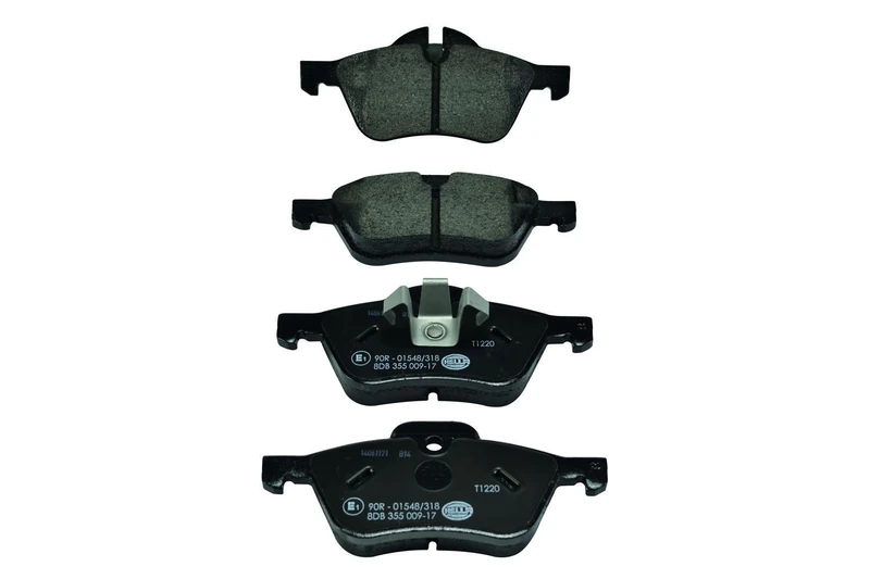 HELLA 8DB 355 009-171 Brake pad set - prepared for wear indicator - T1220 - for e.g. MINI