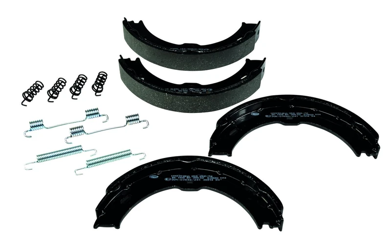 HELLA 8DA 355 050-761 Brake Shoe Set, parking brake - H9930 - for e.g. DODGE / FREIGHTLINER / MERCEDES-BENZ