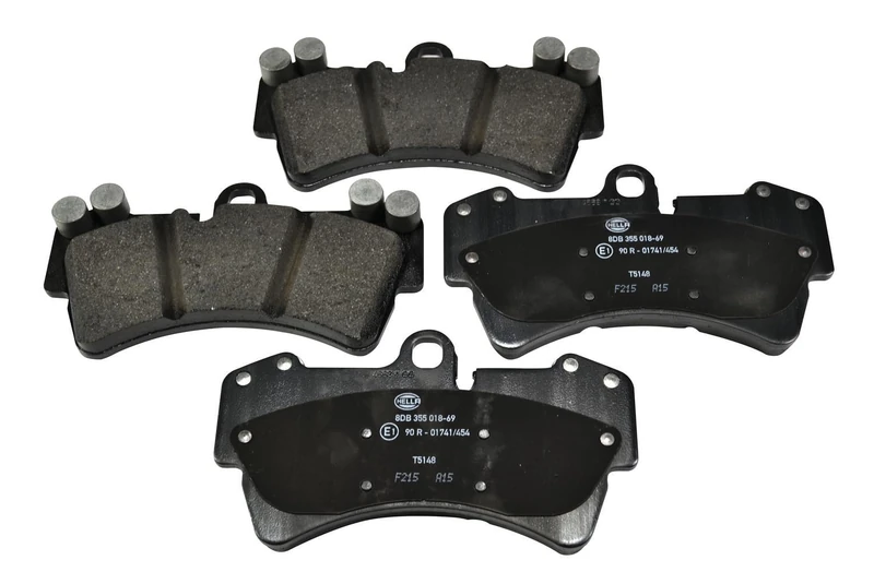 HELLA 8DB 355 018-691 Brake pad set - prepared for wear indicator - T5148 - for e.g. AUDI / PORSCHE / VOLKSWAGEN