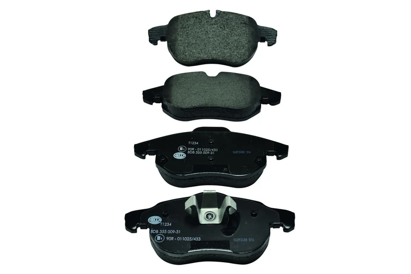 HELLA 8DB 355 009-311 Brake pad set - prepared for wear indicator - T1234 - for e.g. CADILLAC / CHEVROLET / FIAT / HOLDEN