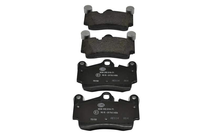 HELLA 8DB 355 018-711 Brake pad set - prepared for wear indicator - T5150 - for e.g. AUDI / PORSCHE / VOLKSWAGEN