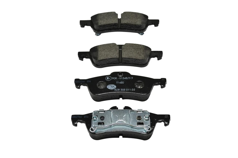 HELLA 8DB 355 011-351 Brake pad set - prepared for wear indicator - T1450 - for e.g. MINI