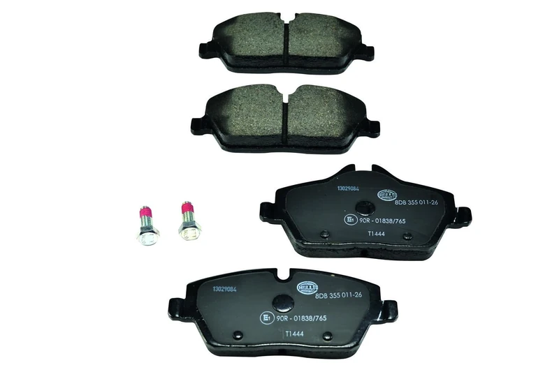 HELLA 8DB 355 011-261 Brake pad set - prepared for wear indicator - T1444 - for e.g. BMW / MINI