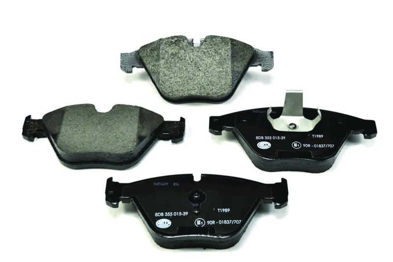 HELLA 8DB 355 015-391 Brake pad set - prepared for wear indicator - T1989 - for e.g. BMW
