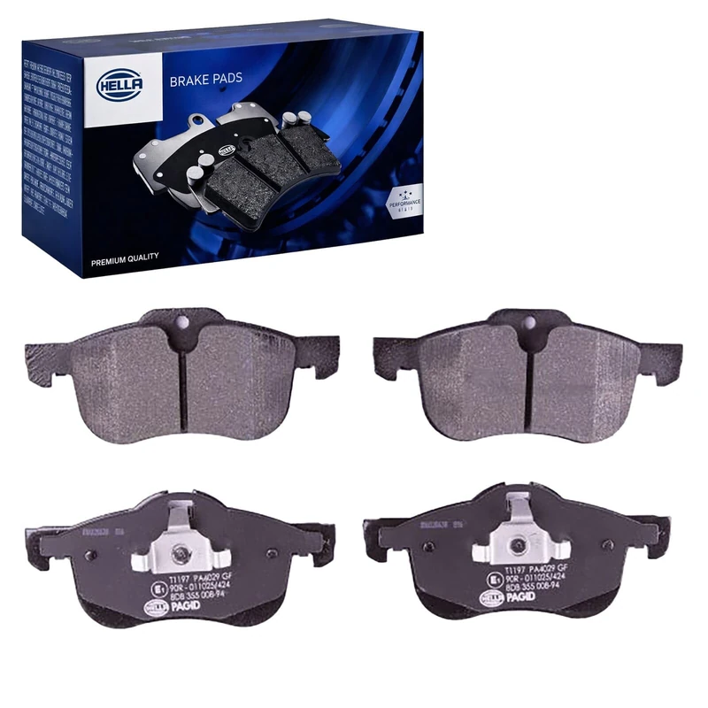 HELLA 8DB 355 008-941 Brake pad set - prepared for wear indicator - T1197 - for e.g. MG / ROVER