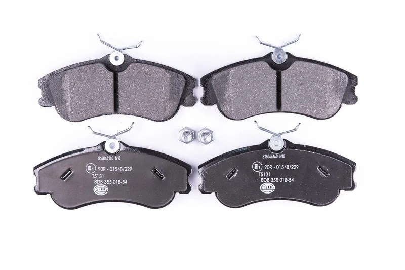 HELLA 8DB 355 018-541 Brake pad set - not prepared for wear indicator - T5131 - for e.g. CITROEN / PEUGEOT