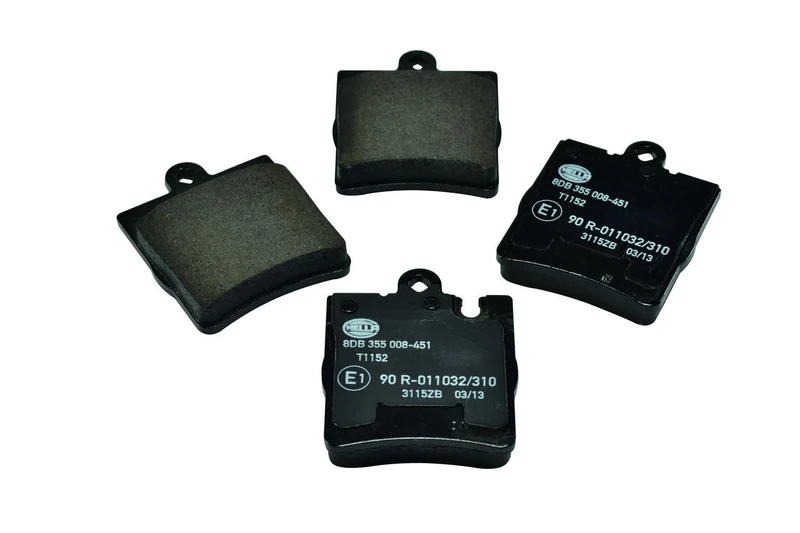 HELLA 8DB 355 008-451 Brake pad set - prepared for wear indicator - T1152 - for e.g. MERCEDES-BENZ