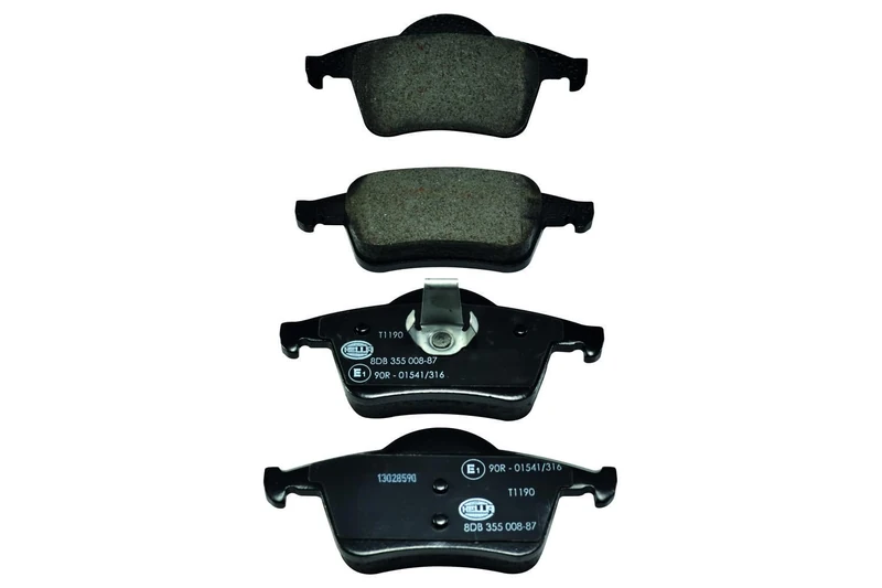 HELLA 8DB 355 008-871 Brake pad set - not prepared for wear indicator - T1190 - for e.g. VOLVO - Image 1