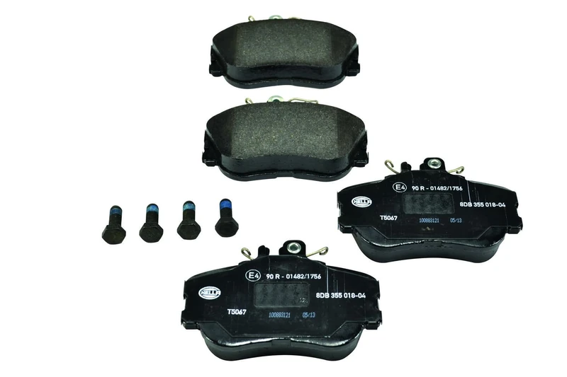 HELLA 8DB 355 018-041 Brake pad set - prepared for wear indicator - T5067 - for e.g. MERCEDES-BENZ
