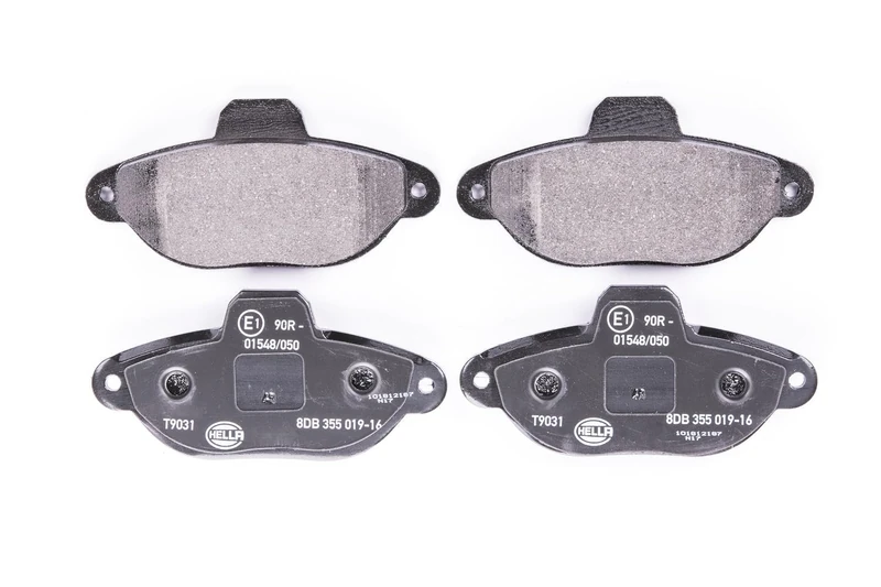 HELLA 8DB 355 019-161 Brake pad set - not prepared for wear indicator - T9031 - for e.g. FIAT / LANCIA / ZASTAVA - Image 1