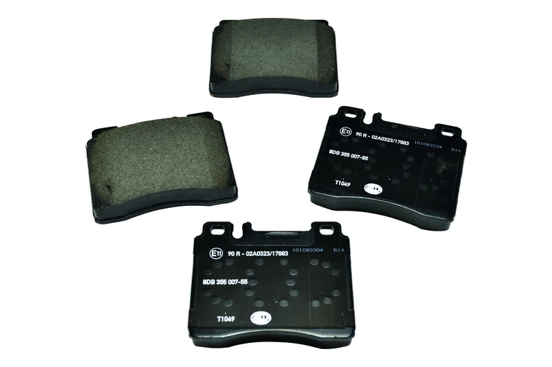 HELLA 8DB 355 007-551 Brake pad set - prepared for wear indicator - T1049 - for e.g. MERCEDES-BENZ